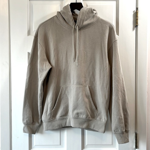 H&M Tan Hooded Sweatshirt w/ Kangaroo Pocket - Size XS - Picture 1 of 7